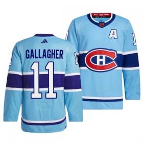 Montreal Canadiens Hockeydrakt Brendan Gallagher 11 2022-23 Blå Reverse Retro 2.0 Adidas Authentic - Herre